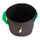 10L Fabric pot black/green - 22x27cm