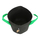 15L Fabric pot black/green - 26x30cm